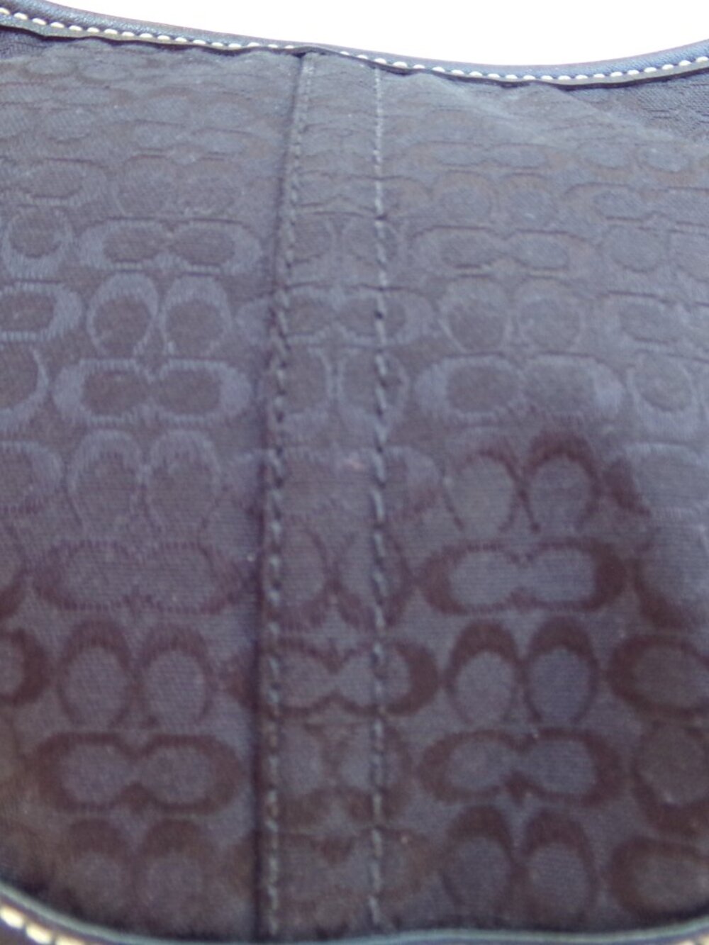 Vintage Coach Y2K K042-6351 Soho Hobo Bag Purse Logo Signature Black Canvas - Picture 6 of 11